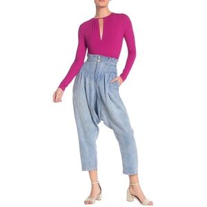 🆕 Free People Mover And Shaker High Waisted Cropped Cotton Pants